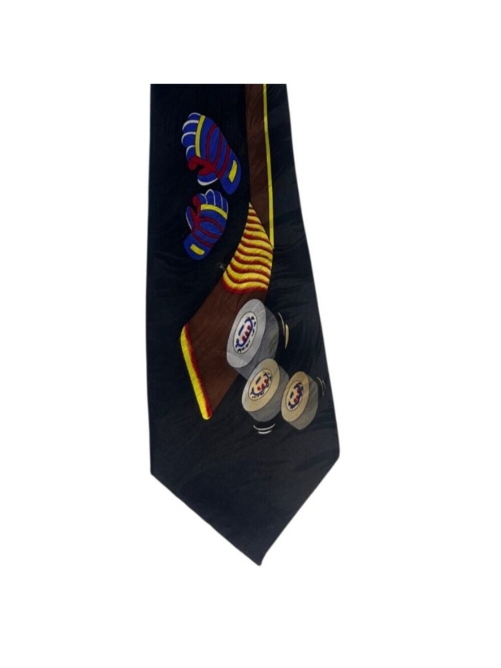 Keith Daniels Tie Necktie Hockey Play Ball Series 1 3 of 6 L57” x W3-1/2"